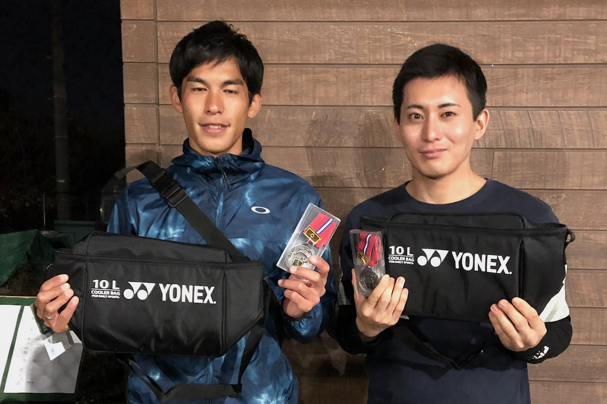 男子ダブルス準優勝：藤原 弥(フリー)／金藤達紀(フリー)