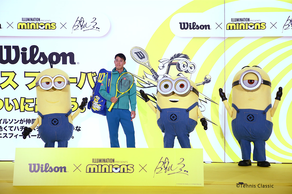 錦織圭 ウイルソンの親子イベントに参加 記念テニスコート寄贈に 楽しんでテニスをできるんじゃないかな