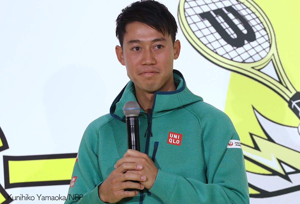 錦織圭、励ましに感謝してメッセージ、「またトップに戻って来れるので