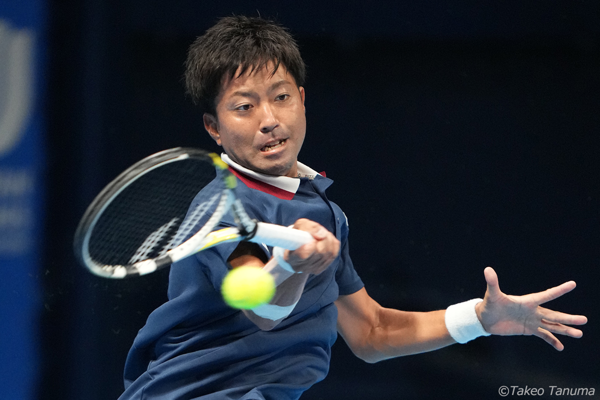 現役最後の全日本テニス選手権で仁木拓人が4年ぶり初戦突破。18歳原﨑