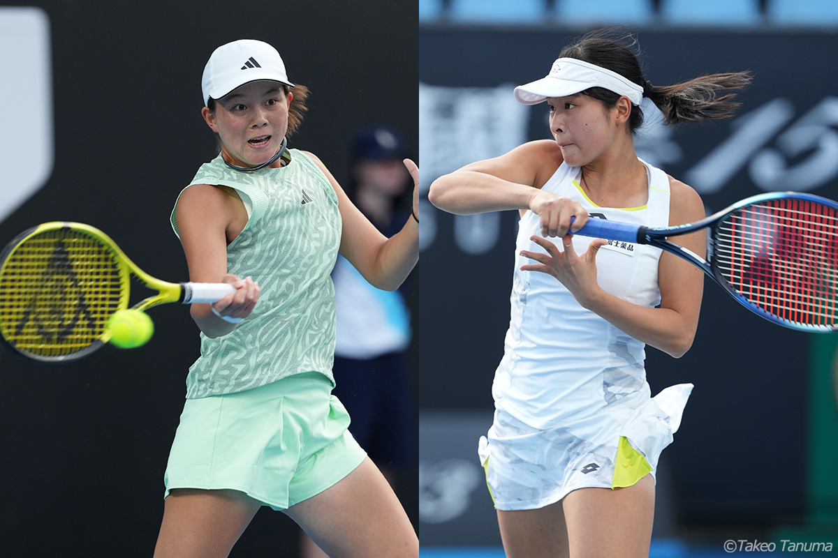ジュニア女子の齋藤咲良＆小池愛菜がシードを守りベスト16入り。木下晴