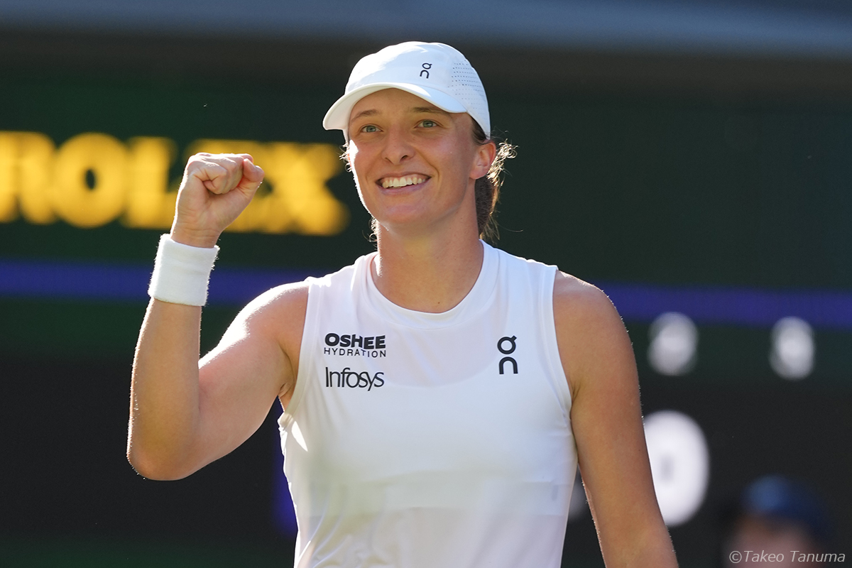 シフィオンテク、「ゾーンに入っていた」世界35位ベンチッチを圧倒し