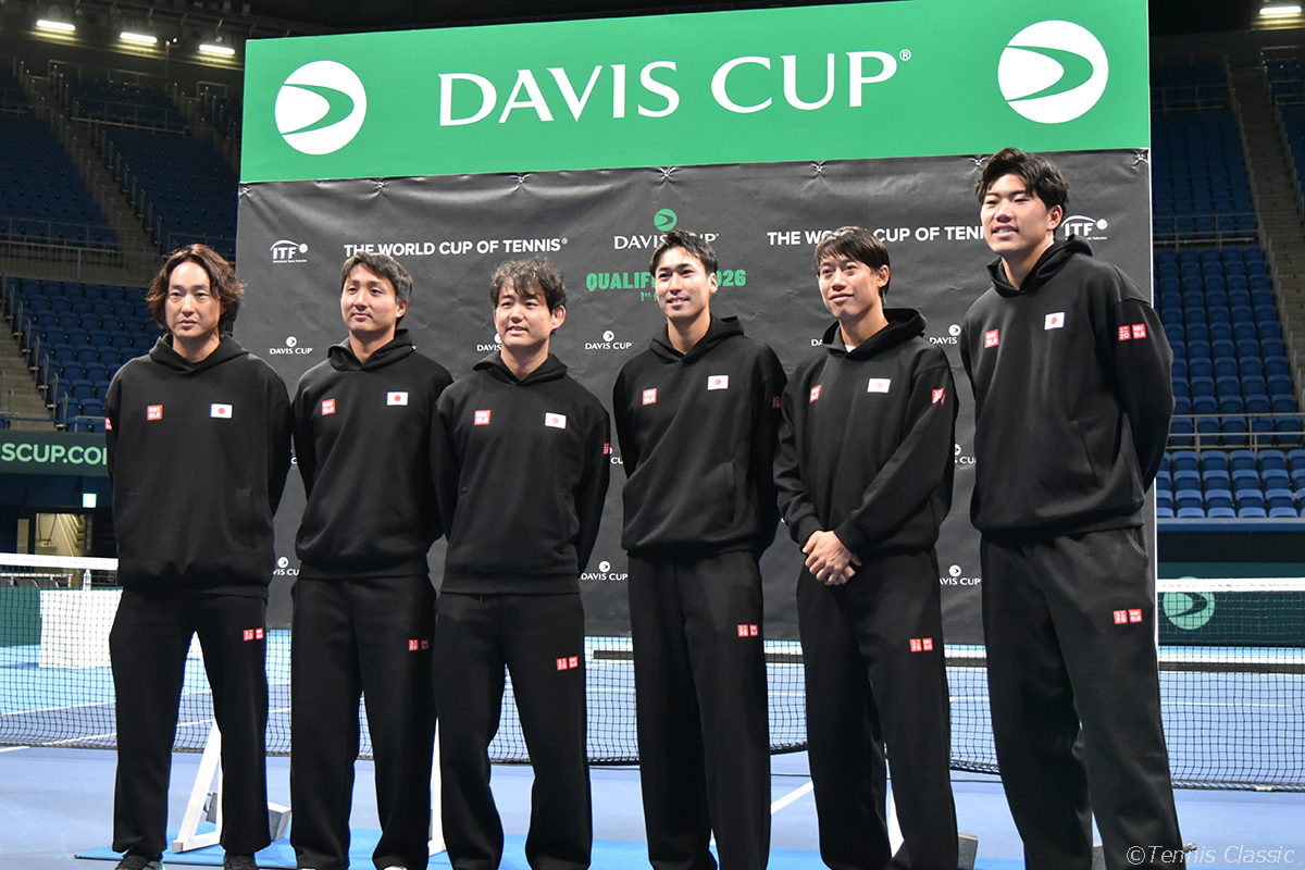 望月慎太郎と綿貫陽介をシングルスに起用 控えに回った錦織圭も「全力