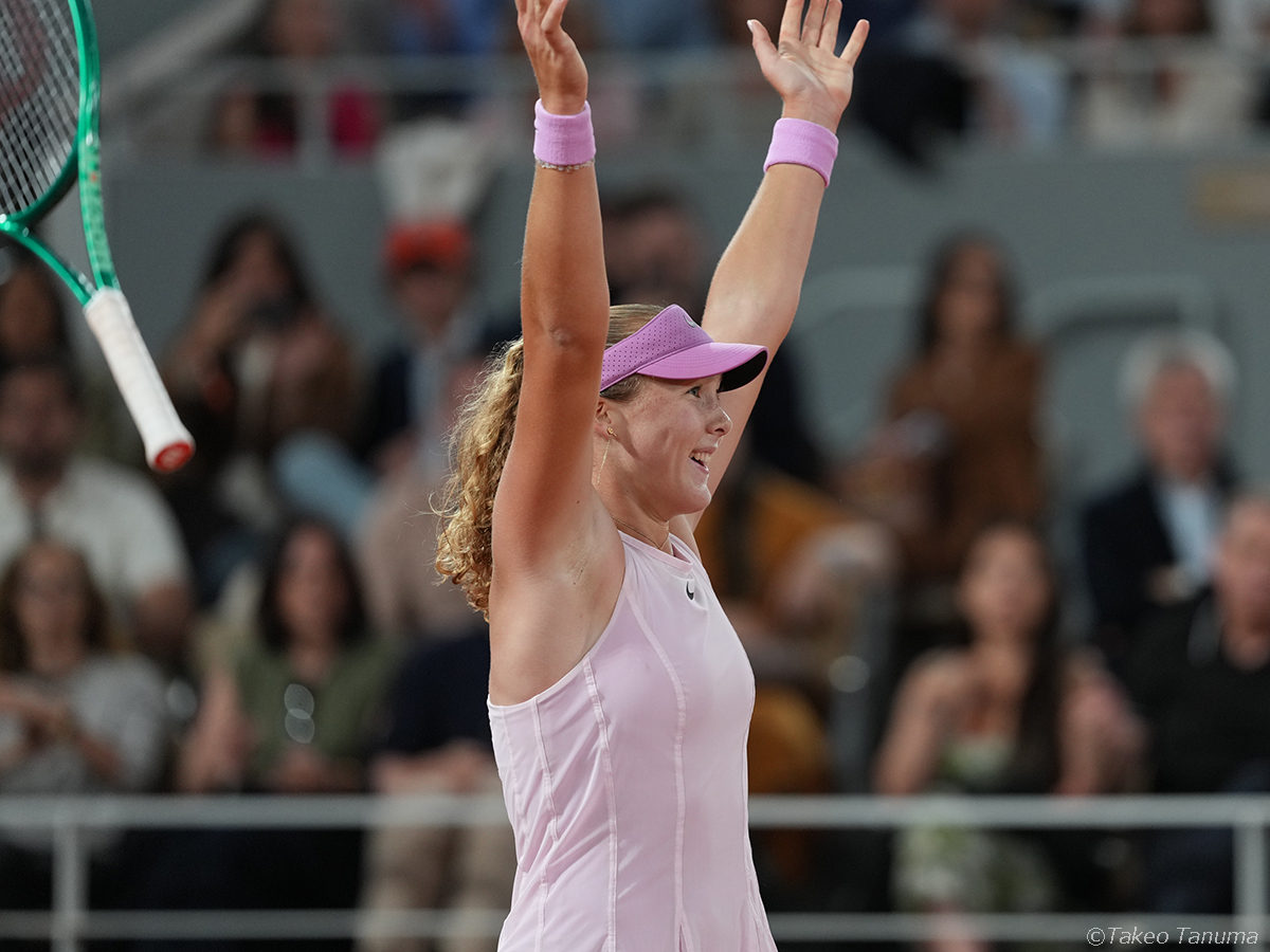 アンドレーワ、19歳で全仏初決勝へ！「ボールのフェルトが見えるほど