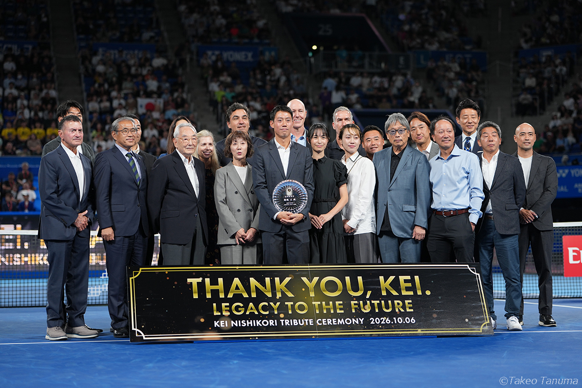 Kei Nishikori Reflects on Tennis Career at Japan Open Tribute Ceremony