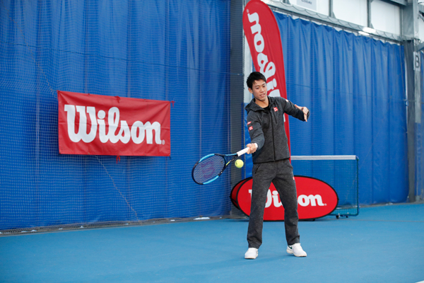 錦織圭選手×ウイルソン記者会見開催! 本人が語る、新たな武器