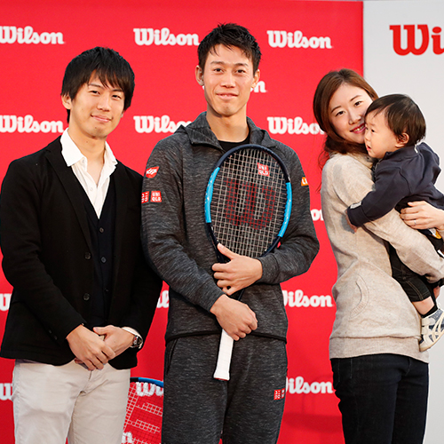 錦織圭選手×ウイルソン記者会見開催! 本人が語る、新たな武器